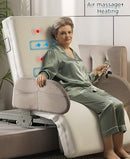 Orin Rotating Bed Elderly Woman In Side View In Chair Position Using Massage Feature