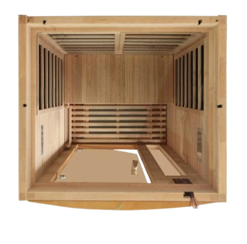 Overhead Interior View Of The Dynamic Barcelona 2-Person Low EMF Far Infrared Indoor Sauna | DYN-6106-01