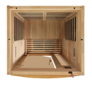 Overhead Interior View Of The Dynamic Barcelona 2-Person Low EMF Far Infrared Indoor Sauna | DYN-6106-01
