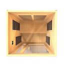 Overhead Interior View Of The Dynamic Cordoba 2-Person Low EMF FAR Infrared Indoor Sauna | DYN-6203-01