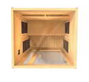 Overhead Interior View Of The Dynamic Cordoba 2-Person Near Zero EMF Full Spectrum Infrared Indoor Sauna | DYN-6203-02 FS