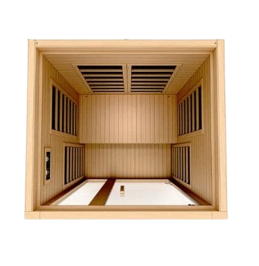 Overhead Interior View Of The Dynamic Gracia 2-Person Low EMF FAR Infrared Indoor Sauna | DYN-6119-01
