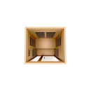 Overhead Interior View Of The Dynamic Gracia 2 Person Ultra Low EMF FAR Infrared Indoor Sauna | DYN-6119-01 Elite