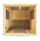 Overhead Interior View Of The Dynamic San Marino Elite 2-Person Ultra Low EMF FAR Infrared Indoor Sauna | DYN-6206-01 Elite