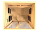 Overhead Interior View Of The Dynamic Santiago 2-Person Full Spectrum Near Zero EMF FAR Infrared Indoor Sauna | DYN-6209-03 FS