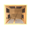 Overhead Interior View Of The Dynamic Santiago Elite 2-Person Ultra Low EMF FAR Infrared Indoor Sauna | DYN-6209-02 Elite