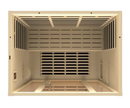 Overhead Interior View Of The Dynamic Vila 3-Person Ultra Low EMF FAR Infrared Indoor Sauna | DYN-6315-02