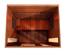 Overhead Interior View Of The Maxxus 3-Person Near Zero EMF Full Spectrum Infrared Indoor Sauna | MX-M306-01-FS-CED