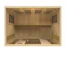 Overhead Interior View Of The Maxxus 4-Person Low EMF FAR Infrared Indoor Sauna | MX-K406-01