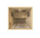 Overhead Interior View Of The Maxxus Seattle 2-Person Low EMF FAR Infrared Indoor Sauna | MX-J206-01