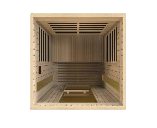 Overhead Interior View Of The Maxxus Serenity 2-Person Low EMF FAR Infrared Indoor Sauna | MX‐LS2‐01