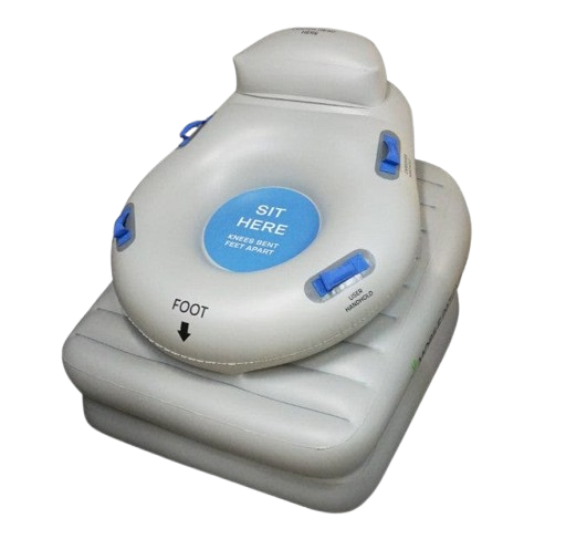 Overhead Right Side View Of The HelpUp Patient Lift Shown In The Inflated Position