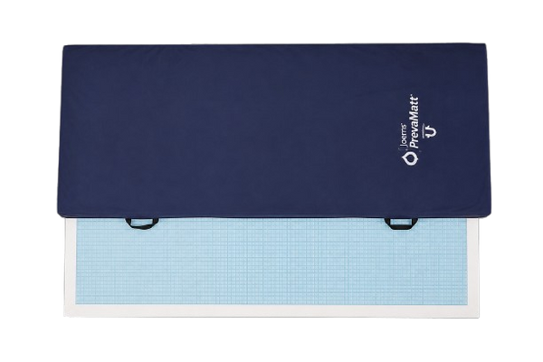 Overhead View Of The Joerns PrevaMatt® Console Mattress Series Shown With The Foam Insert Next To The Cover