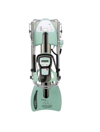 Overhead View Of The Kinetec Spectra Knee CPM Machine With The Remote Control