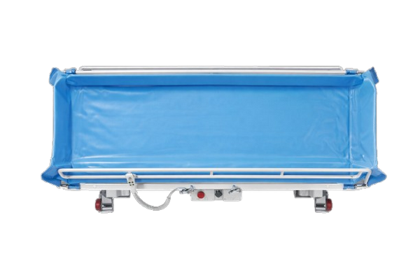 Overhead View Of The TR Equipment Battery Operated Bariatric Shower Trolley TR-3200