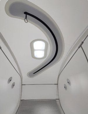 OxyRevo Forward90 Portable Sitting Hyperbaric Chamber Inside Ceiling View