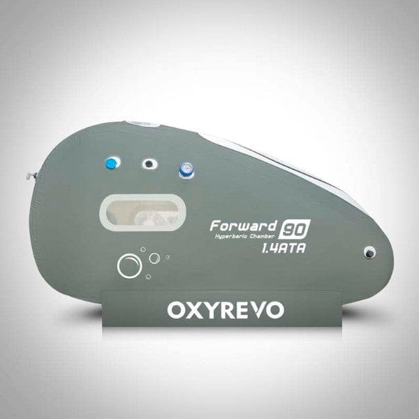 OxyRevo Forward90 Portable Sitting Hyperbaric Chamber Side View