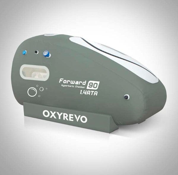 OxyRevo Forward90 Portable Sitting Hyperbaric Chamber Side View