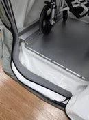 OxyRevo Heal40 Soft Hyperbaric Chamber Close Up View Of Wheelchair Platform With Wheelchair Inside