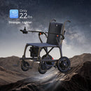 Paiseec Q5 Carbon Fiber Electric Wheelchair With Mountainous Landscape And Starry Sky Background