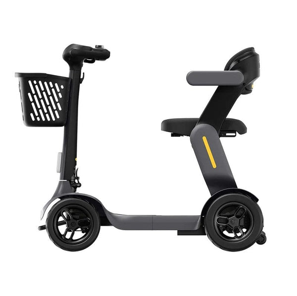 Paiseec S3 Mobility Scooter Side View Gray Color With Basket
