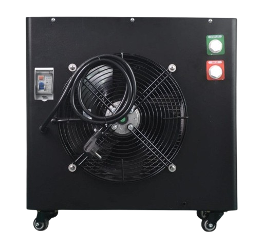 Rear Centered View Of The Dynamic Oval Inflatable Cold Plunge Chiller