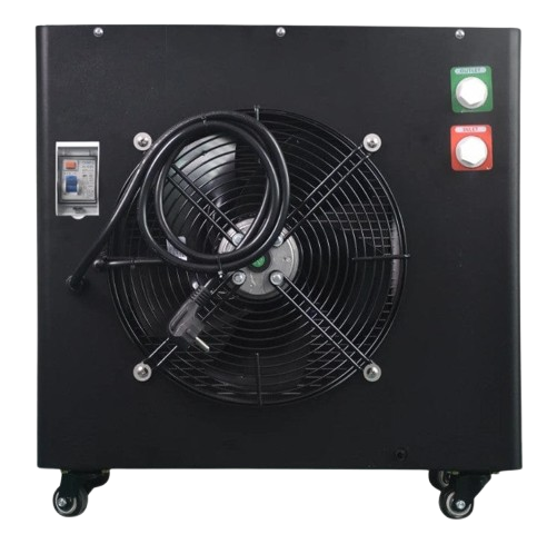 Rear Centered View Of The Dynamic Round Inflatable Cold Plunge Chiller