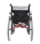 Rear Centered View Of The Karman S-Ergo 305 Wheelchair Shown With Rose Red Frame