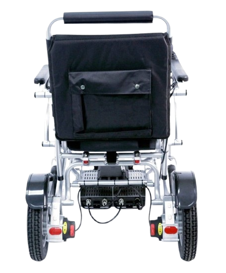 Rear Centered View Of The Karman Tranzit-Go Electric Wheelchair
