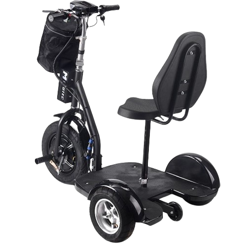 Rear Left Side View Of The MotoTec Electric Trike 48v 1000w Lithium