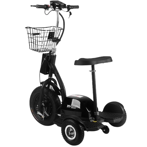Rear Left Side View Of The MotoTec Electric Trike 48v 500w