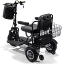 Rear Left Side View Of The MotoTec Folding Mobility Dual Motor Electric Trike