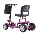 Rear Left Side View Of The Reyhee EXO Electric Mobility Scooter Shown With The Purple Color Frame
