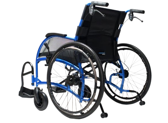 Rear Left Side View Of The Strongback 24 +AB Ultra-Lightweight Wheelchair