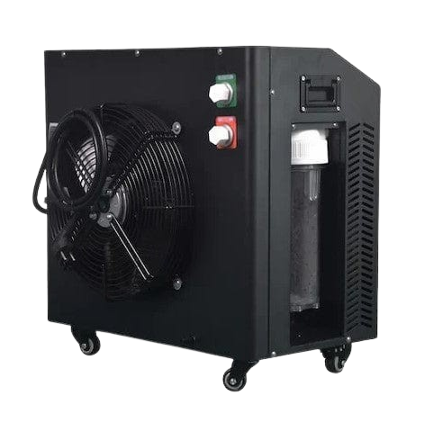 Rear Right Side View Of The Dynamic Cuboid Cold Plunge Tub Chiller