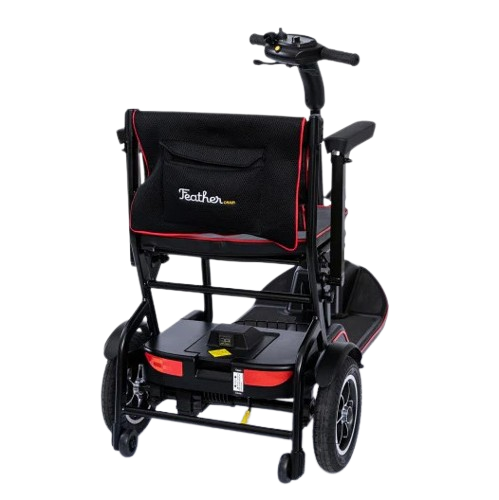 Rear Right View Of The Feather Mobility Scooter