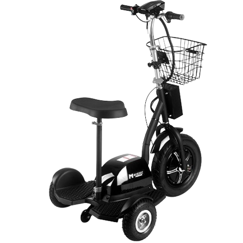 Rear Right Side View Of The MotoTec Electric Trike 48v 500w