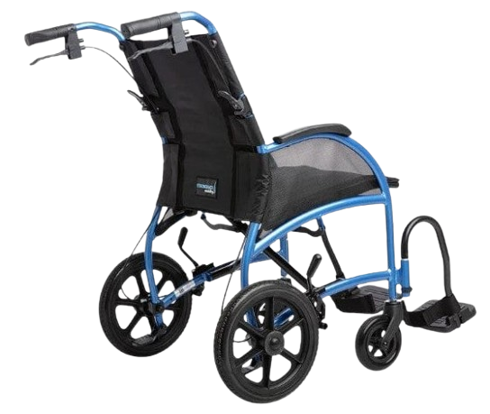 Rear Right Side View Of The Strongback 12 +AB Lightweight Transport Chair