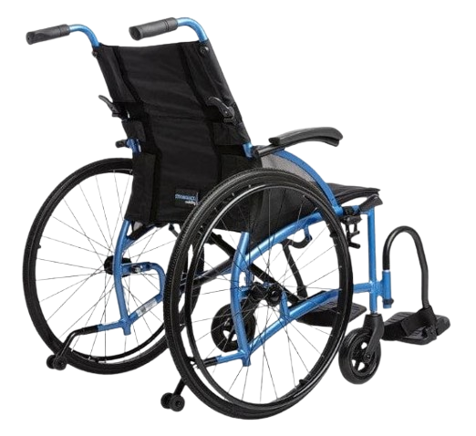Rear Right Side View Of The Strongback 24 Flip Back Arms Ultra-Lightweight Wheelchair