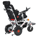 Rear Right View Of The Bangeran Pegasus Cerebral Palsy Kids Electric Wheelchair Shown In Red Color