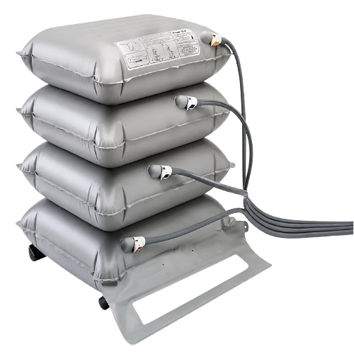 Rear Side View Of The Winncare Mangar ELK Shown Without Control Unit