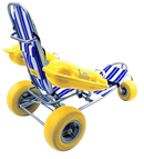 Rear View AccessRec WaterWheels Floating Beach Wheelchair Right Side