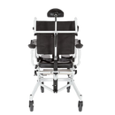 Rear View Of The ActiveAid 285TR Shower Commode Tilt-In-Space Chair Shown With White Frame Package