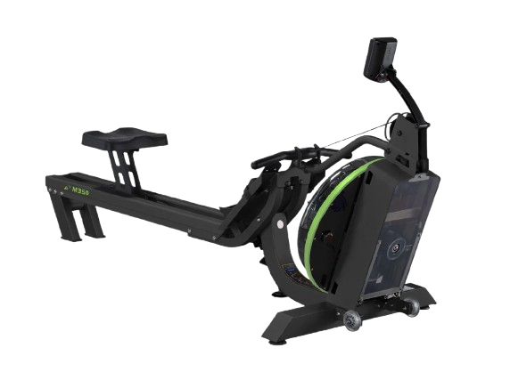 Rear View Of The Dynamic Fluid Fitness M350 Rower