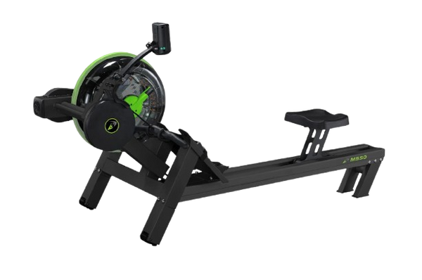 Rear View Of The Dynamic Fluid Fitness M550 Rower
