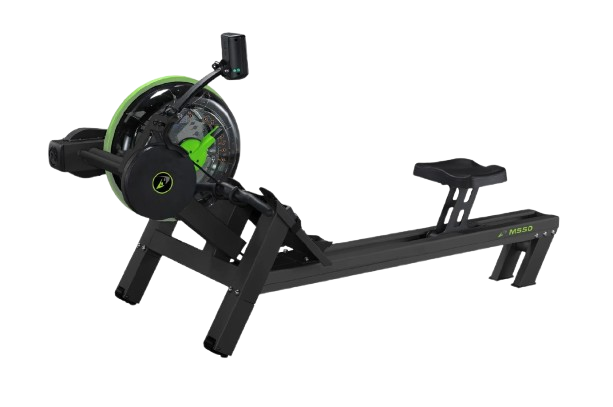 Rear View Of The Dynamic Fluid Fitness M550 Rower