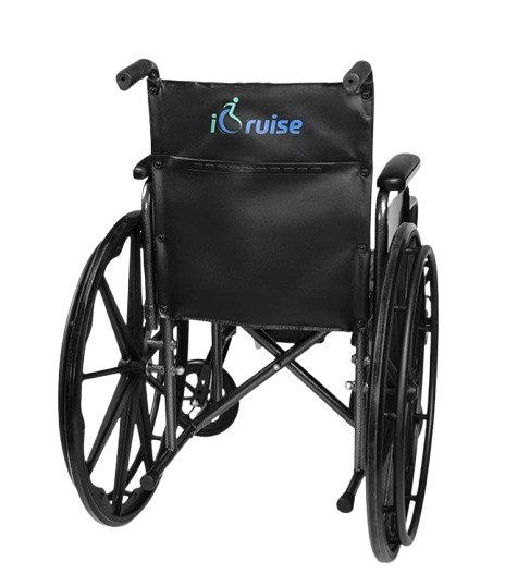 Rear View Of The Emerald iCruise Standard Wheelchair