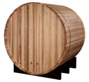 Rear View Of The Golden Designs St. Moritz 2-Person Barrel Sauna | GDI-B002-01