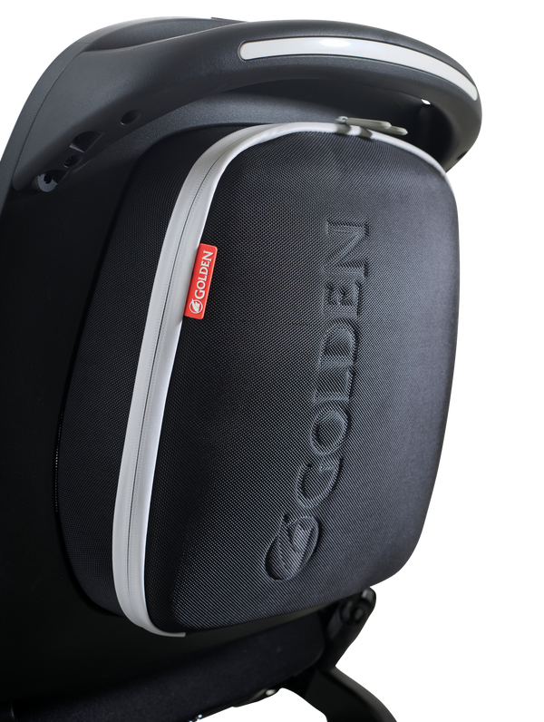 Rear View Of The Golden Technologies Ally Electric Wheelchair Storage Compartment