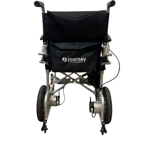 Rear View Of The Journey Air Lightweight Electric Wheelchair 